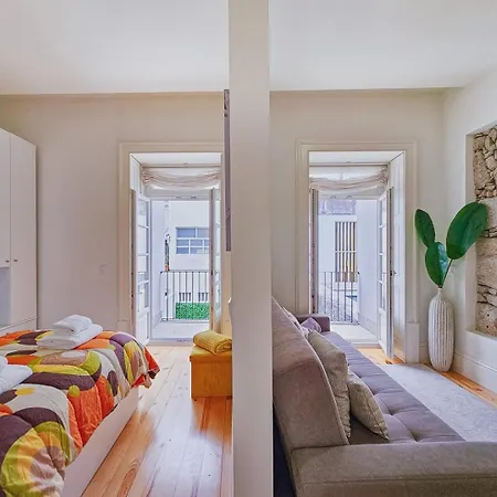 Loft W. Private Balcony And Ac Few Steps To River Апартаменты Порту