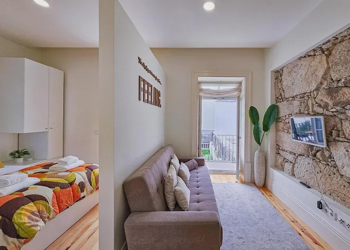 Loft W. Private Balcony And Ac Few Steps To River Oporto